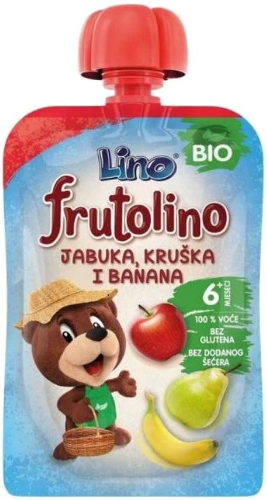 Slika za Kašica Lino jabuka-kruška-banana 100g