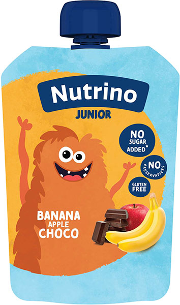 Slika za Nutrino voćni pire banana, jabuka, čokolada 100g