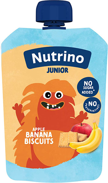 Slika za Nutrino voćni pire  jabuka, banana, biskvit 100g