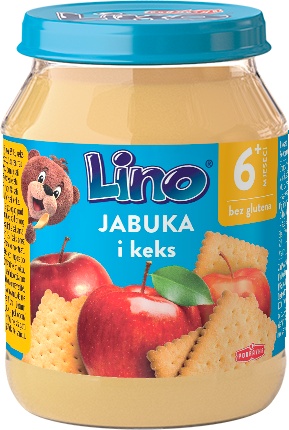 Slika za Kašica Lino jabuka keks 190g