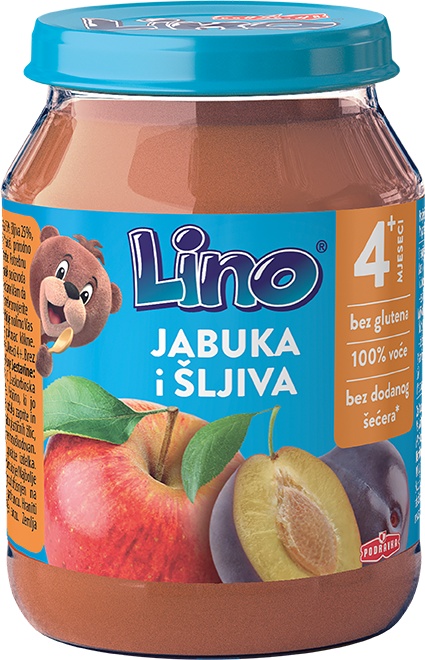 Slika za Kašica Lino šljiva jabuka 190g