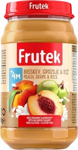 Slika za Frutek kasica 190g breskva-riza