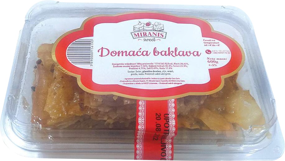 Slika za Kolač baklava Miranis 600g