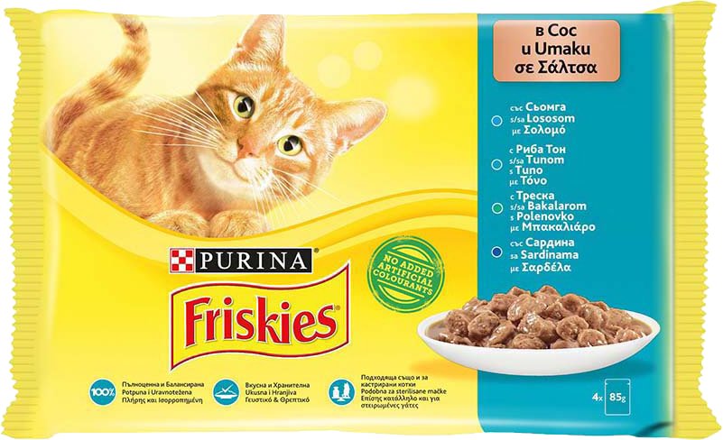 Slika za Hrana za mačke Friskies losos 4*85g