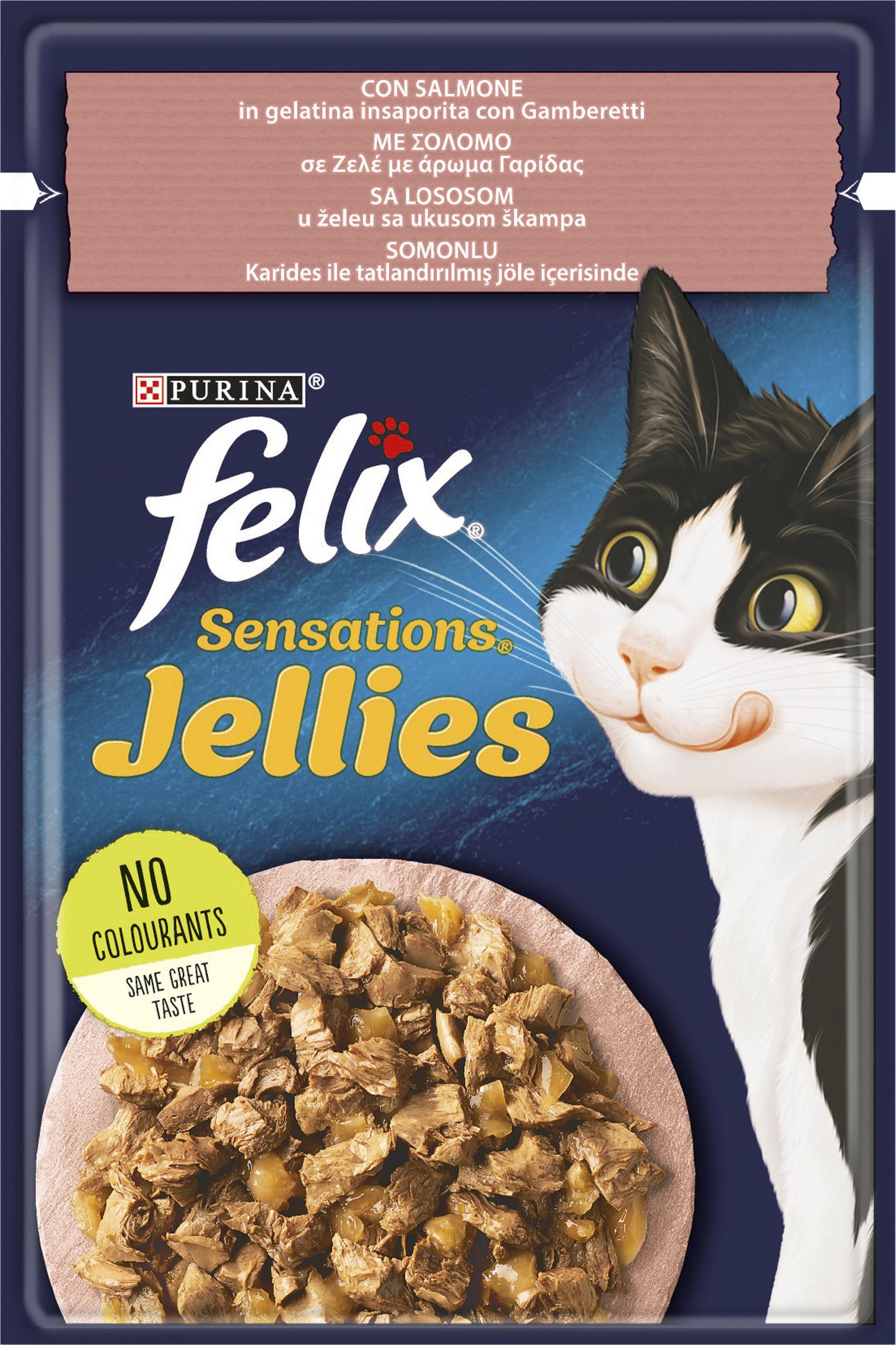 Slika za Hrana za mačke Felix losos žele škampi 85g