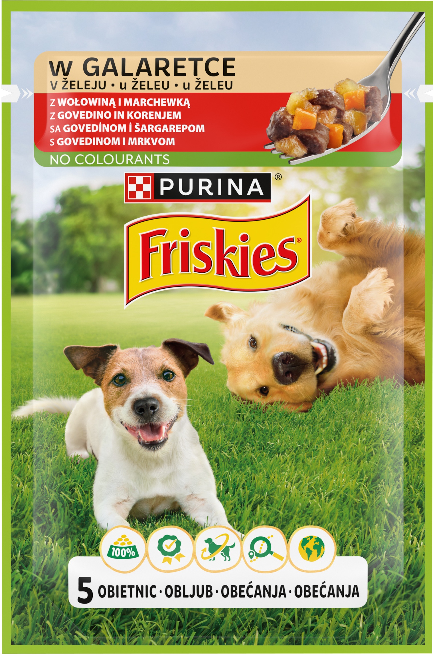 Slika za Hrana za pse Friskies adult govedina, šargarepa 26x85gx3