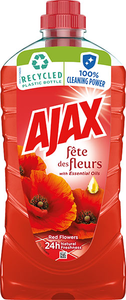 Slika za Ajax za podove Red Wild Flowers 1000ML .