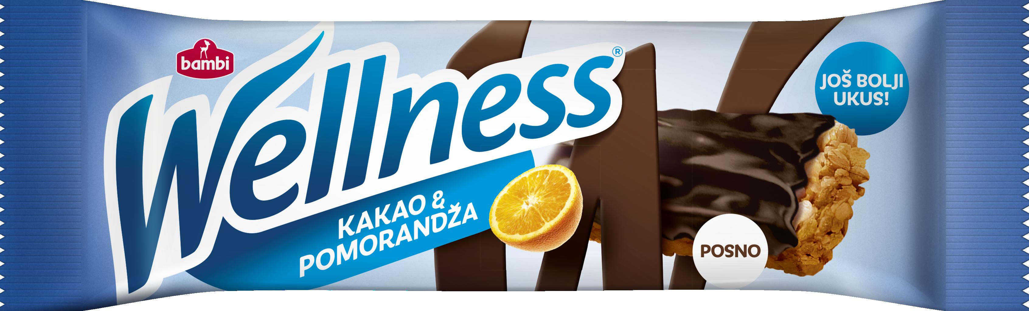 Slika za Integralna čokoladica Wellnes kakao i pomorandža 23g