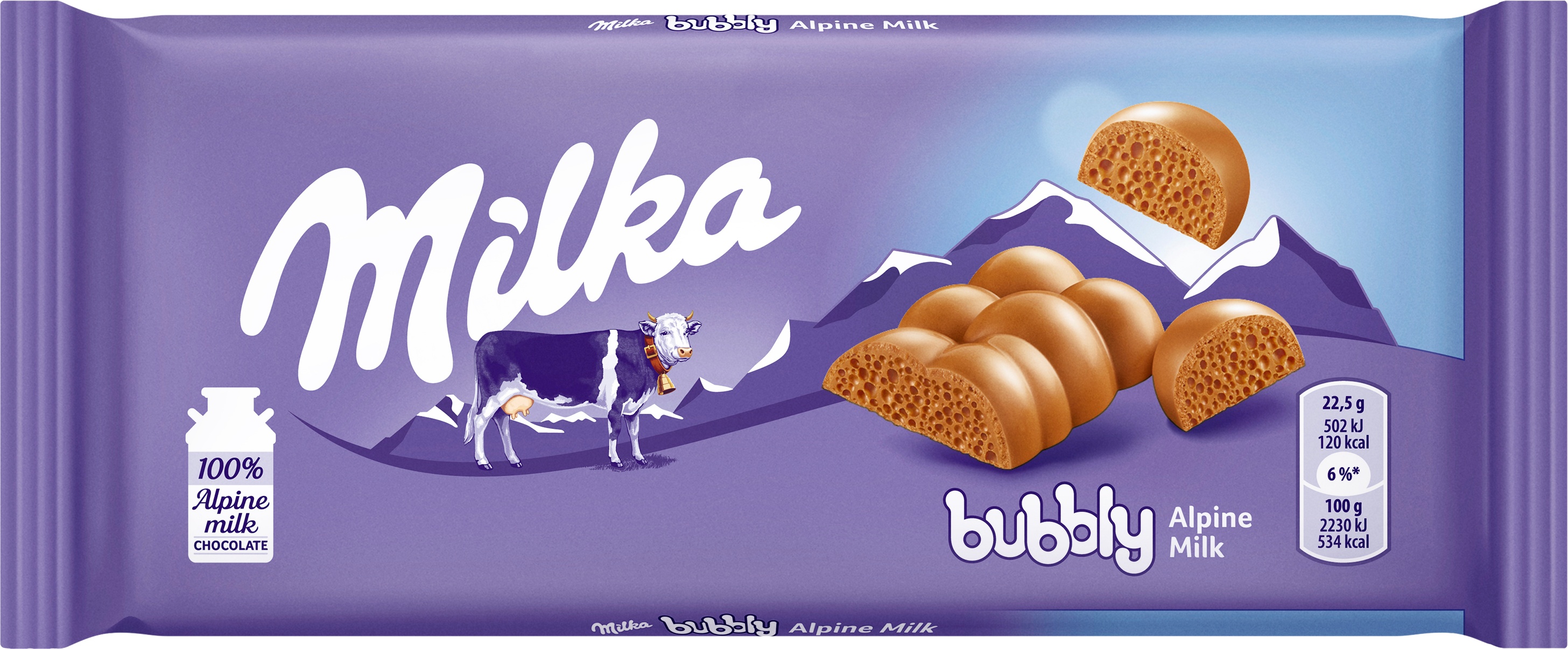 Slika za Čokolada Milka bubbly milk 90g