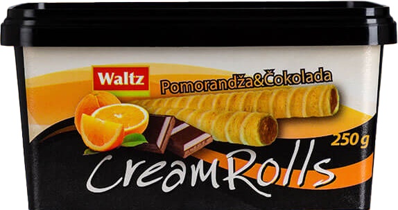 Slika za Cream rolls Waltz pomorandža i čokolada 250g