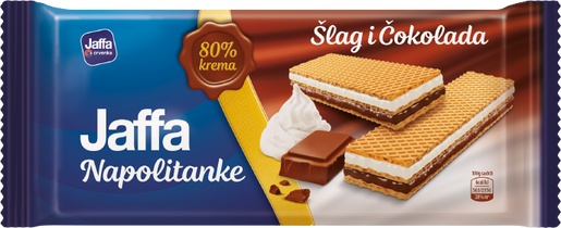 Slika za Jaffa Napolitanke šlag čokolada (80% file) 187g