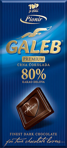 Slika za Čokolada crna Galeb 80% kakao 100g