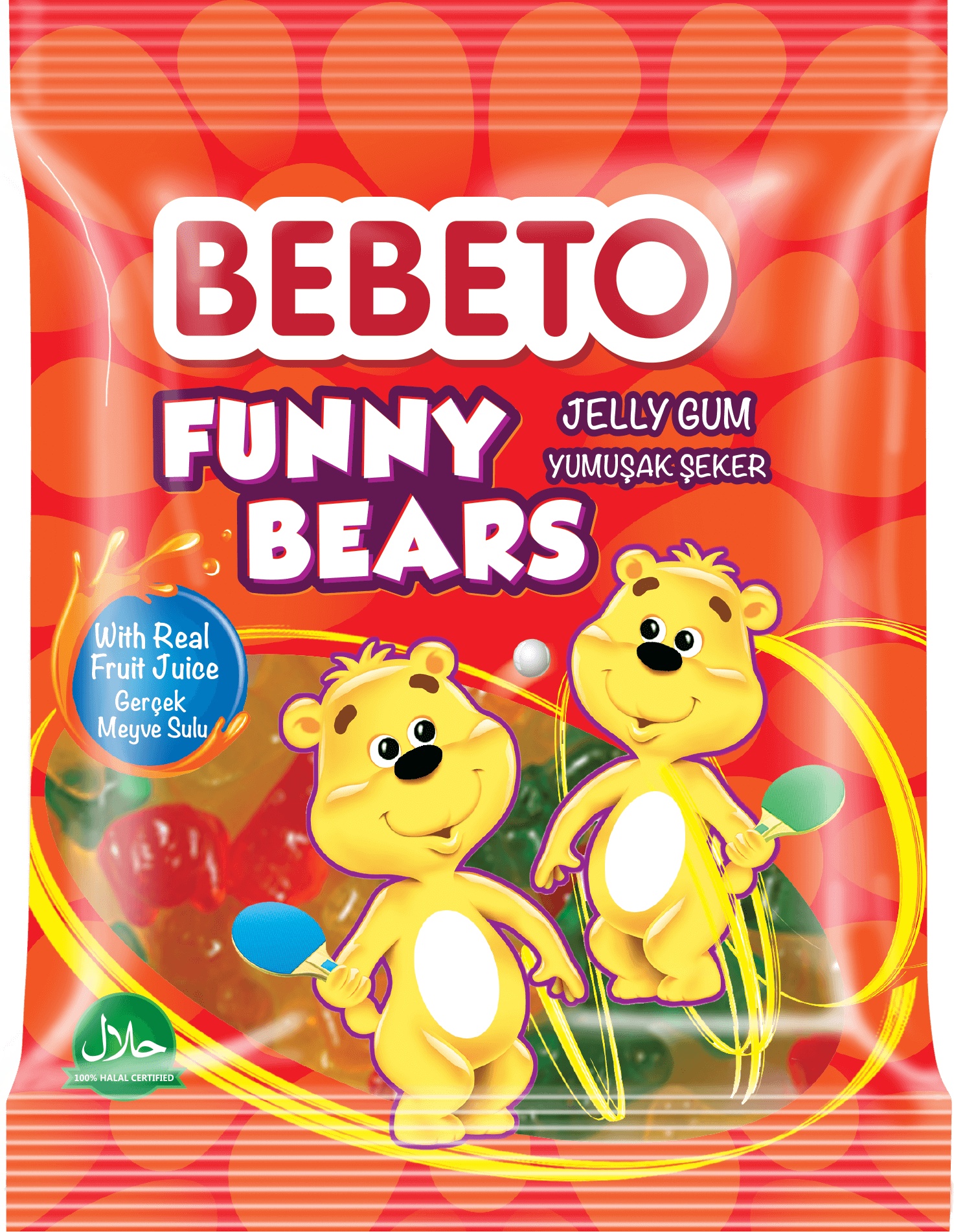 Slika za Gumeni bomboni Bebeto funny bears 80g
