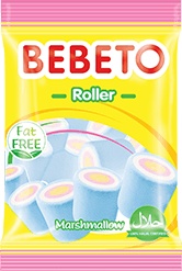 Slika za Gumeni bomboni Bebeto roller marshmallow 60g