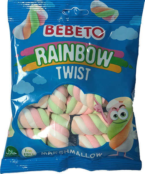 Slika za Bombone Bebeto rainbow twist 60 g