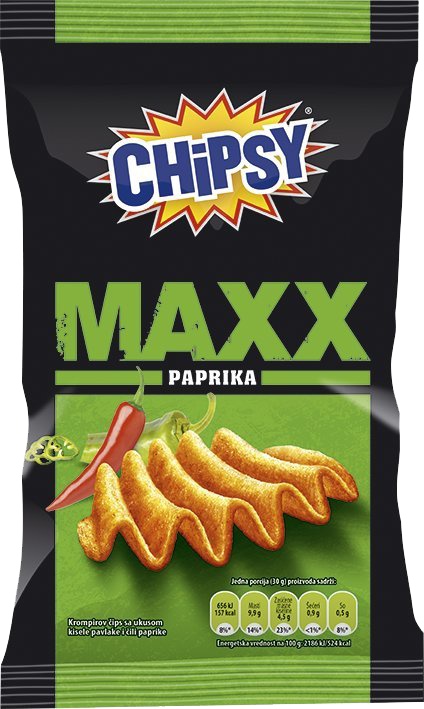 Slika za Čips Chipsy Maxx paprika 40g