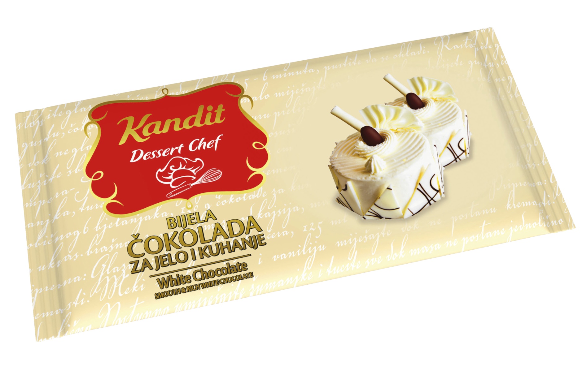 Slika za Bijela čokolada za kuvanje Dessert chef Kandit 200g