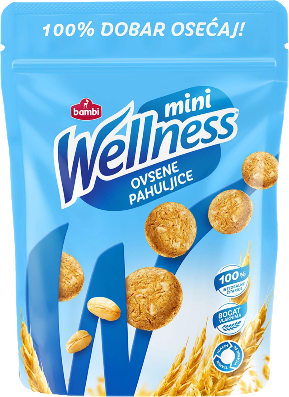 Slika za Integralni keks Wellness mini ovsene 70g