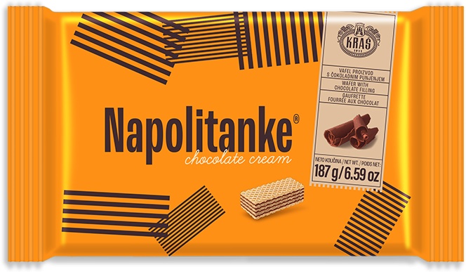 Slika za Napolitanke vafel chocolate cream 187g