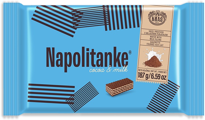 Slika za Napolitanke vafel cocoa&milk 187g