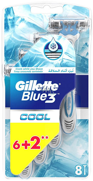Slika za Brijači  Gillette blue 3 cool 6 's + 2 's gratis