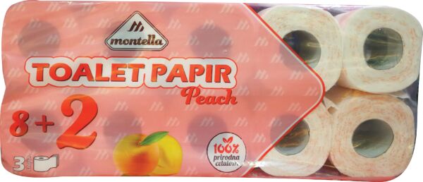 Slika za Toalet papir Montella peach 10kom
