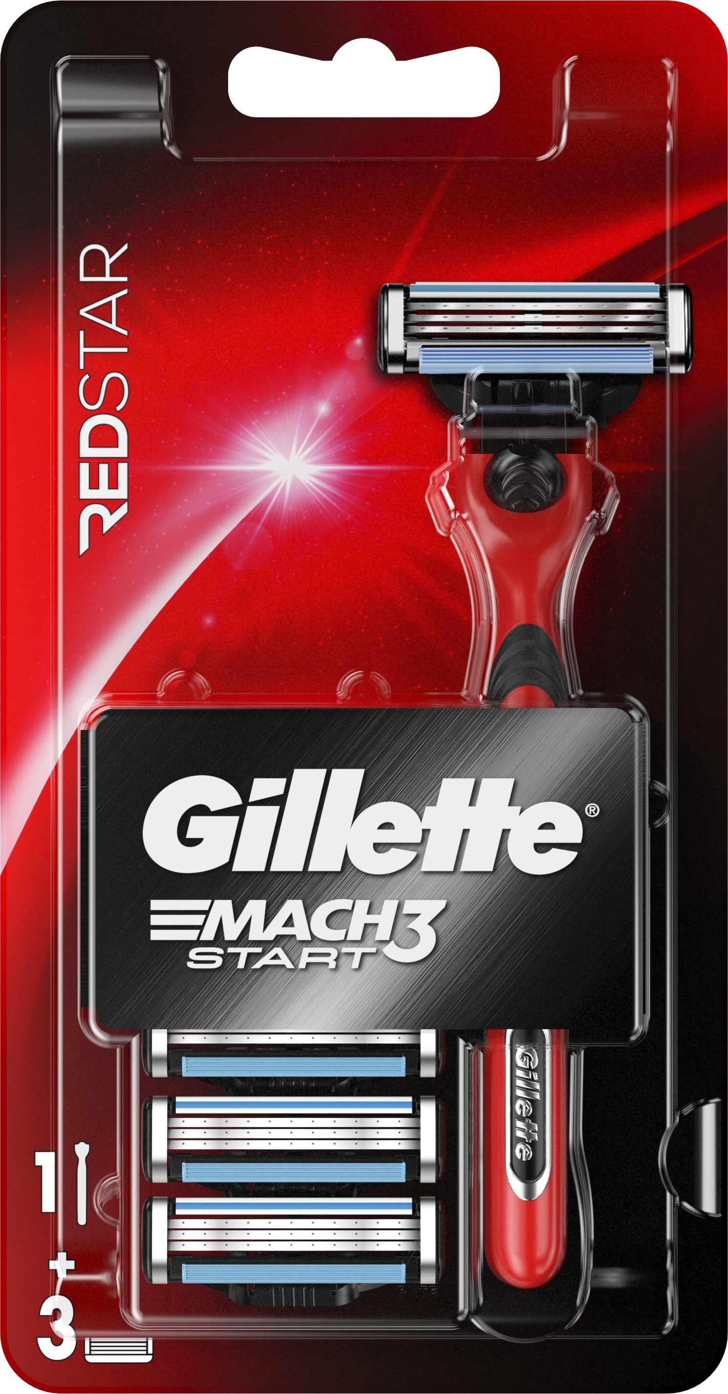 Slika za Brijac Gillette Mach 3 Start H+3 Red