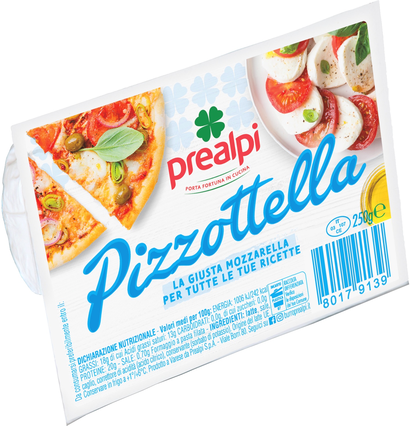 Slika za Sir Mozzarella Pizzottella 250g