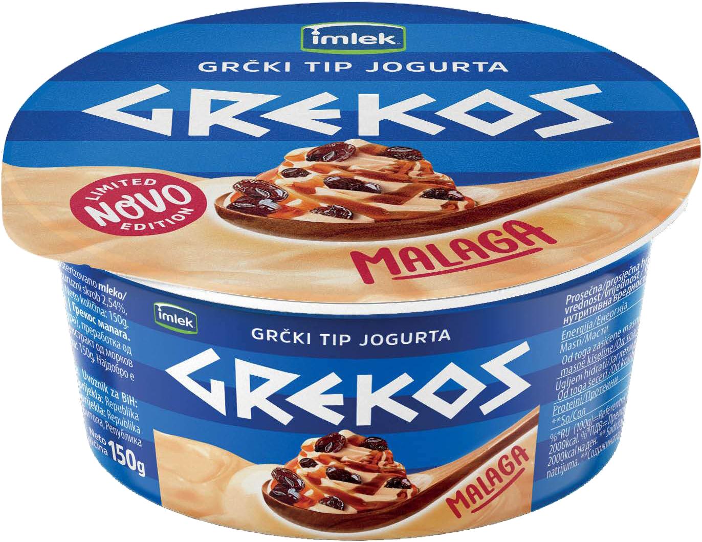Slika za Grčki jogurt Grekos malaga 150g