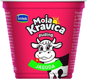 Slika za Puding jagoda Moja kravica 125g