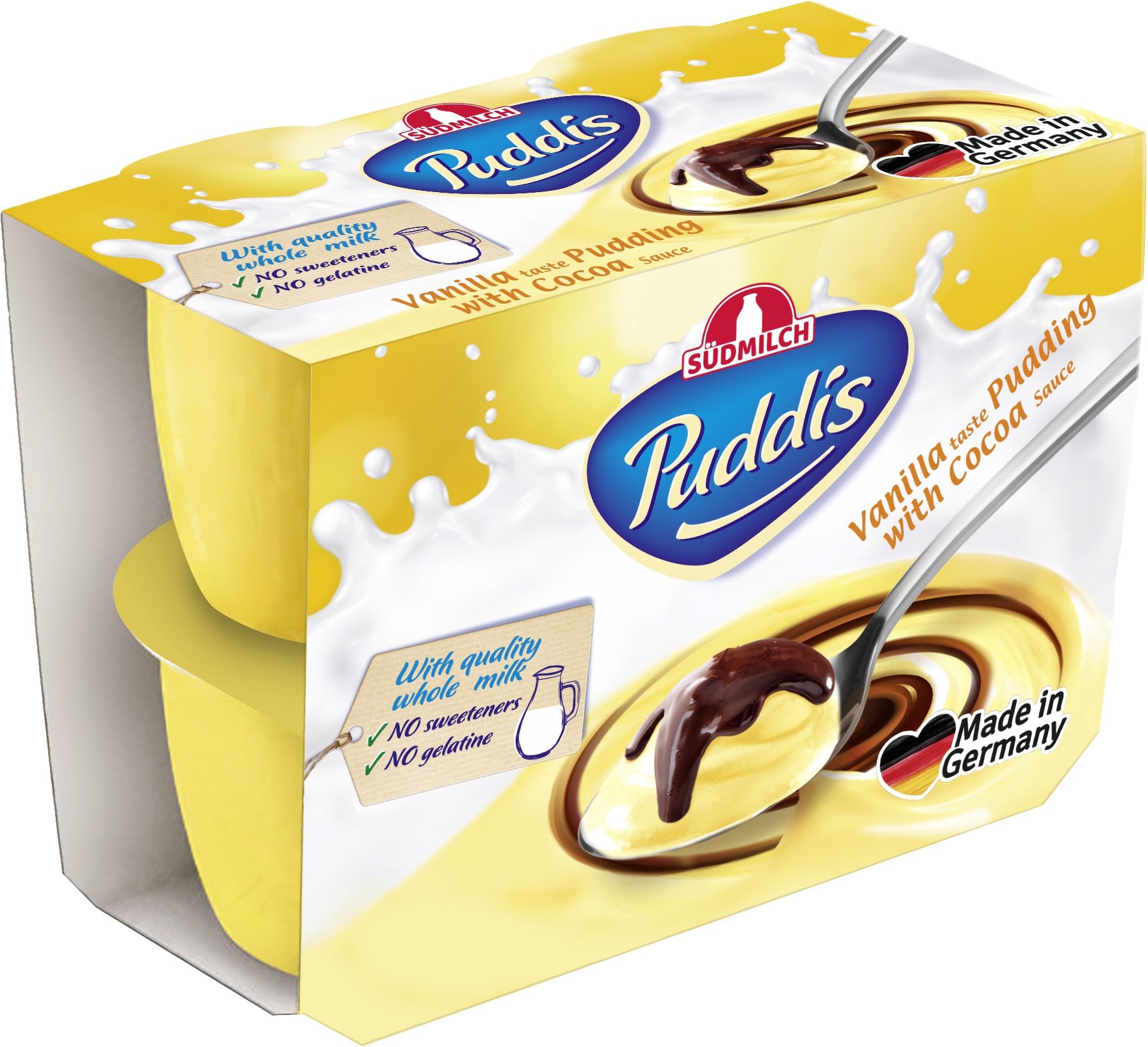 Slika za Puding Puddis vanila i čokolada 4x125g