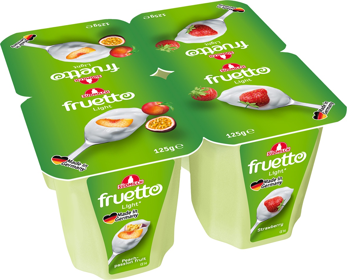 Slika za Voćni jogurt  Fruetto light jagoda,  breskva i marakuja 125g