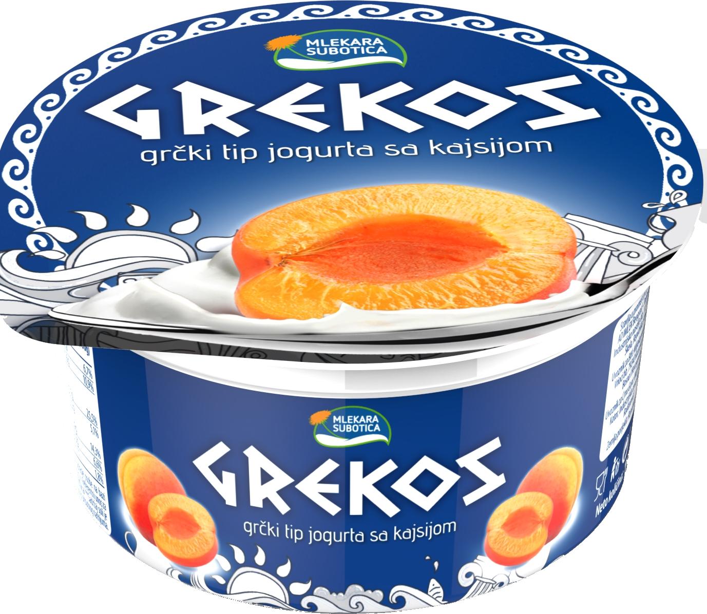 Slika za Grčki jogurt Grekos kajsija 150g