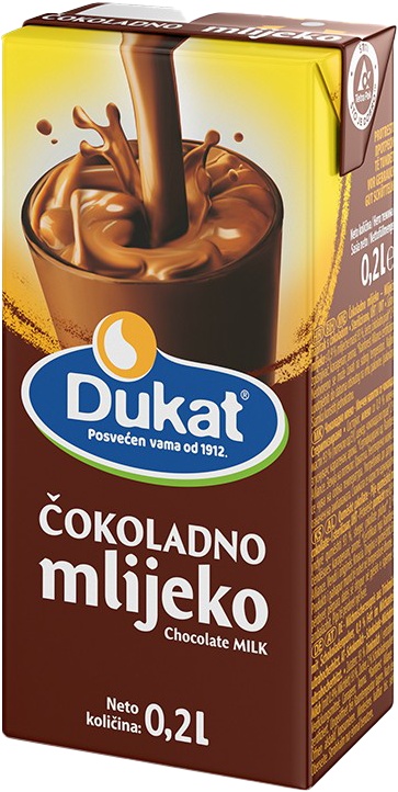 Slika za Čokoladno mlijeko Dukat 1% mm 200ml