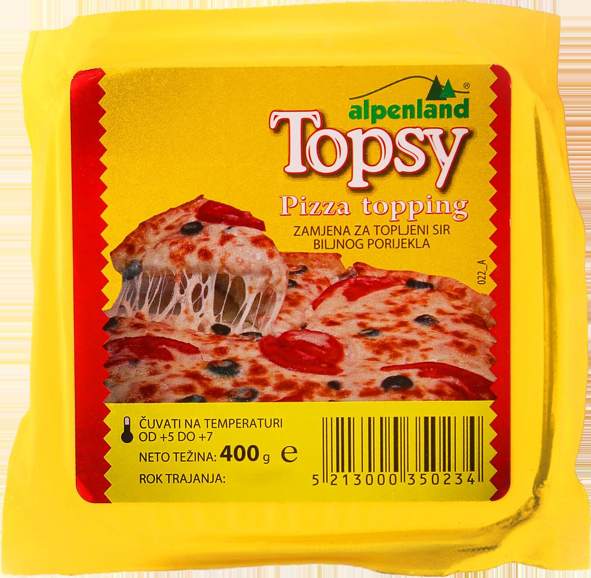 Slika za Sir biljni Topsy pizza 400g
