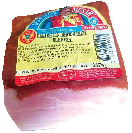 Slika za Dimljena slanina Majstor mesar 1kg