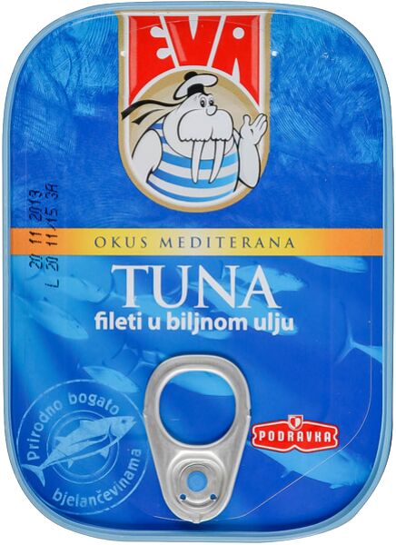 Slika za Tuna fileti u ulju Eva 115g