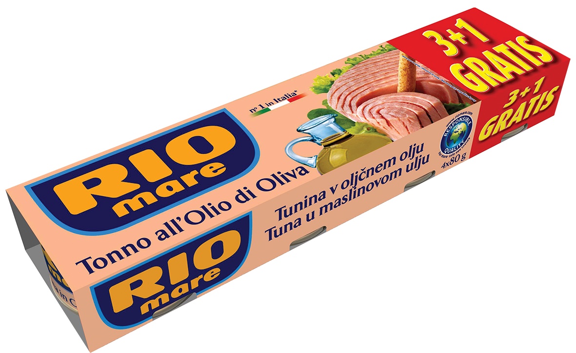 Slika za Tunjevina u maslinovom ulju Rio Mare 4x80g