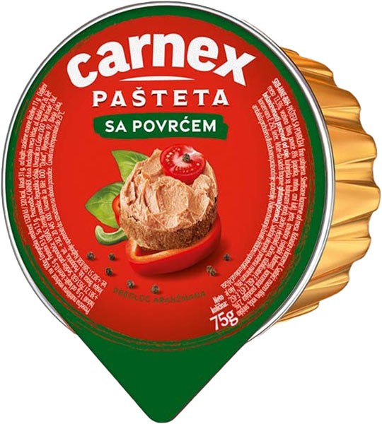 Slika za Pašteta Carnex sa povrćem u foliji 75g