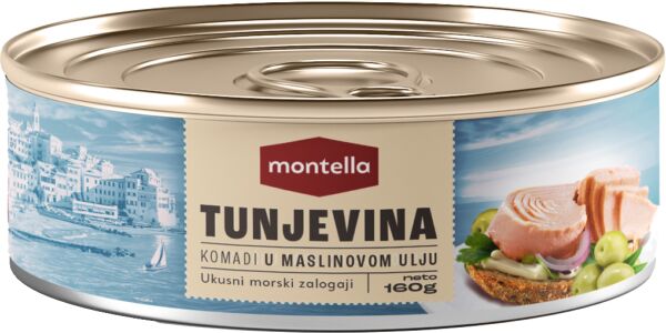 Slika za Tunjevina Montella komadi u maslinovom ulju 160g