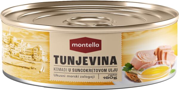 Slika za Tunjevina Montella komadi u suncokretovom ulju 160g