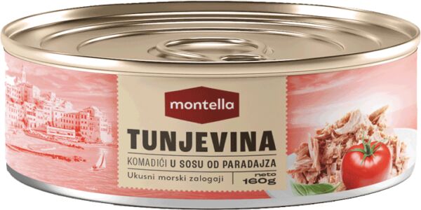 Slika za Tunjevina Montella komadići u sosu od paradajza 160g