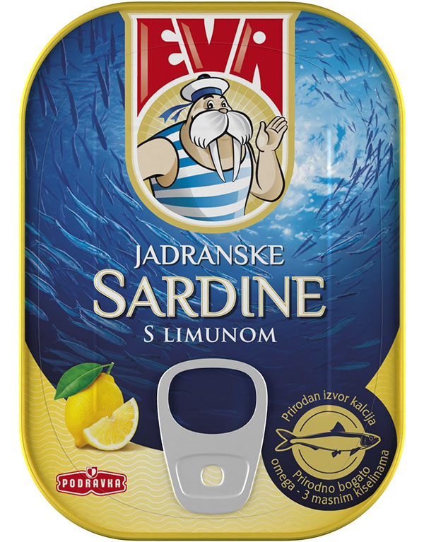 Slika za Sardina sa limunom Eva 100g