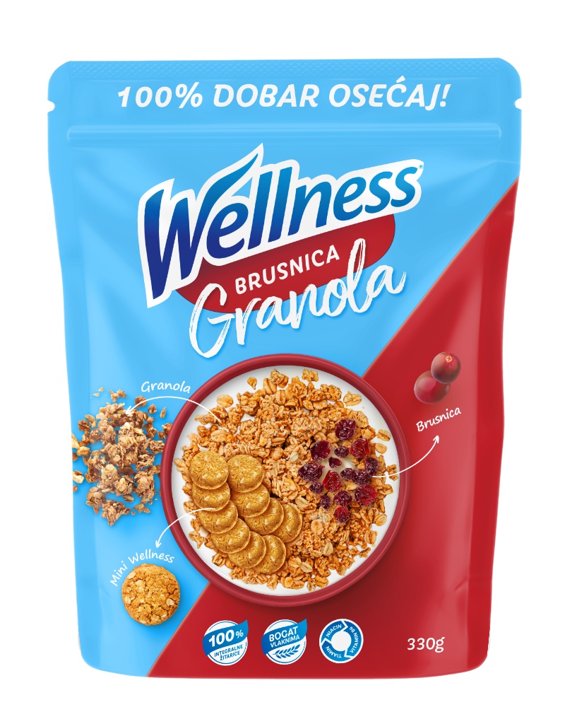 Slika za Musli granola Wellnes brusnica 330g