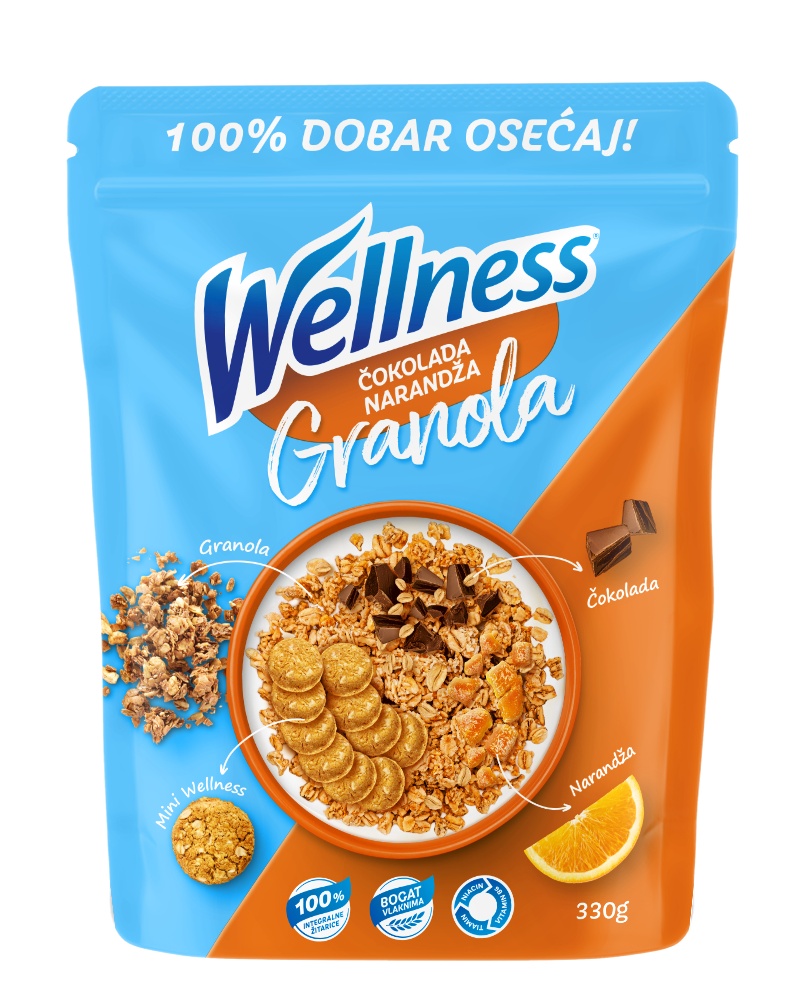 Slika za Musli granola Wellnes narandža 330g