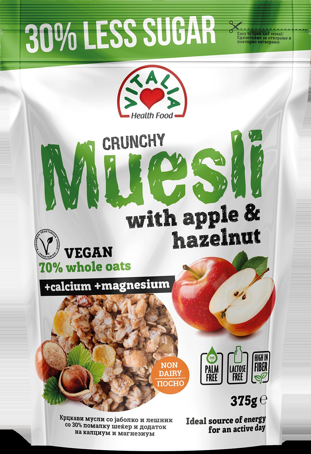 Slika za Musli Crunchy lješnik jabuka Vitalia  375g