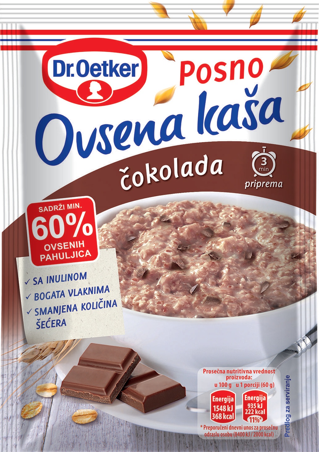 Slika za Ovsena kasa Dr Oetker čokolada 60g