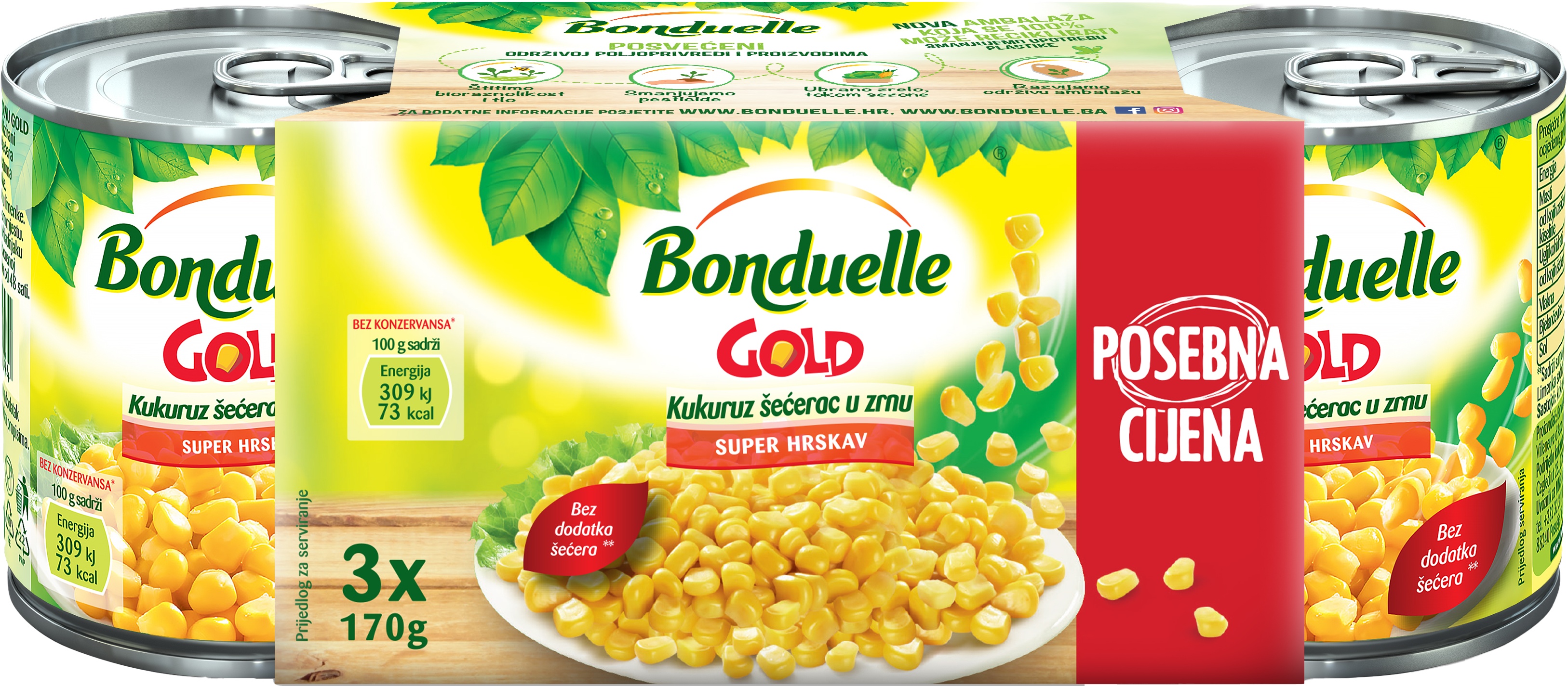 Slika za Bonduelle slatki kukuruz 2+1 gratis