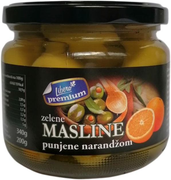 Slika za Masline Libero Premium punjene sa narandžom 340g