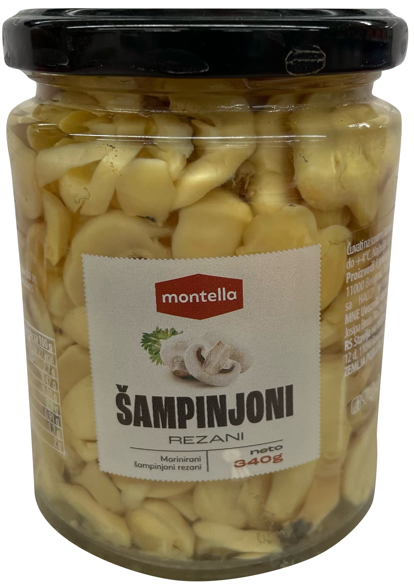 Slika za Šampinjoni Montella rezani 340g